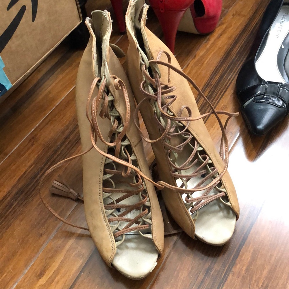 Steve Madden lace up heels